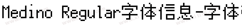 Medino Regular字体信息字体转换